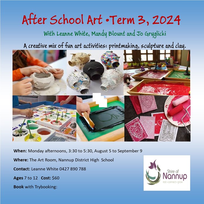 Image: After School Art, Term 3, 2024