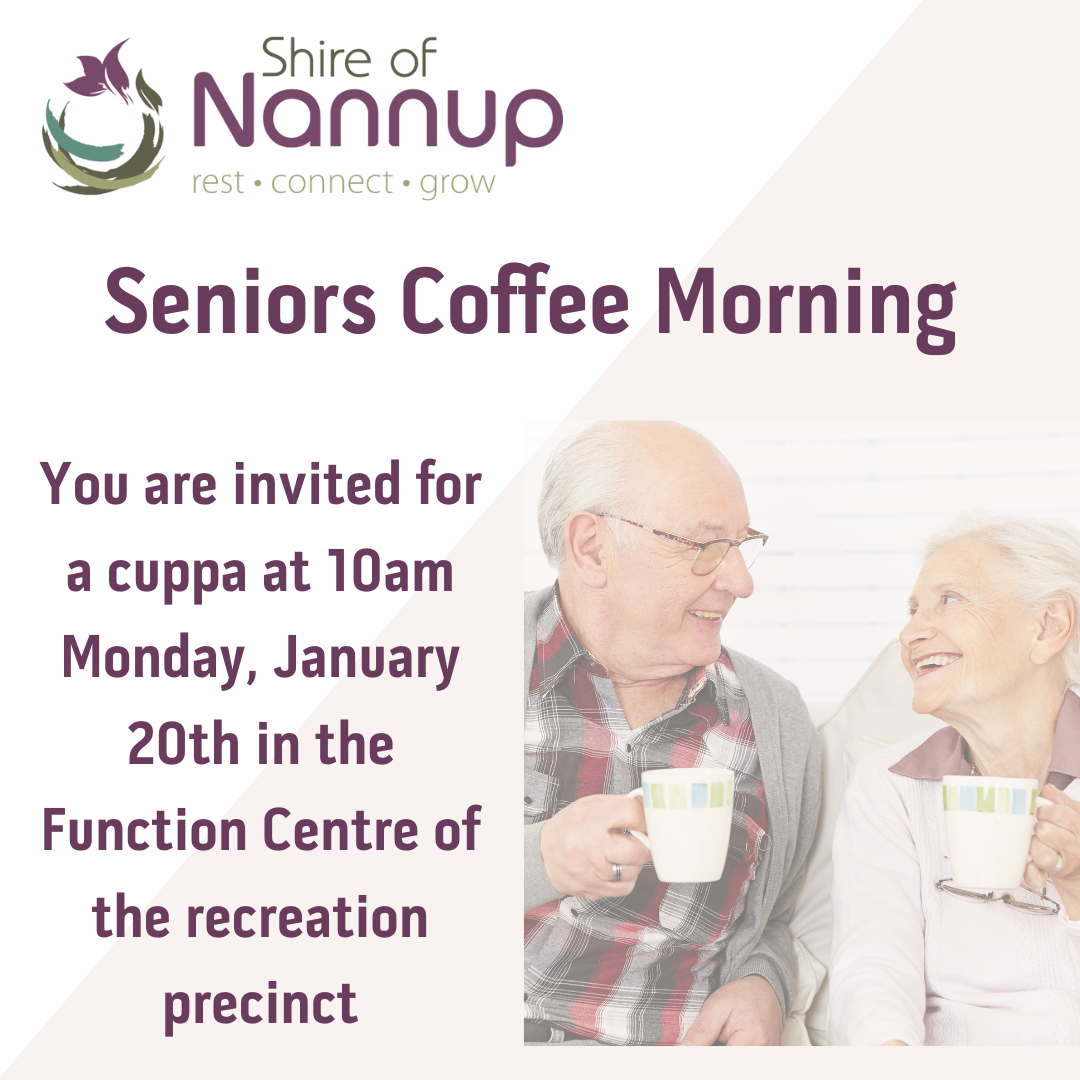 Getting together for a chat about a Senior Citizens Centre